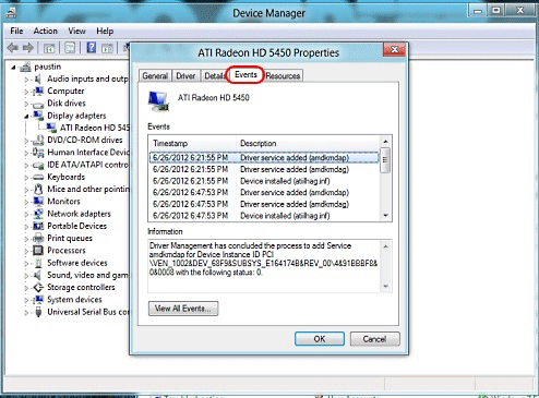 Device Manager Events